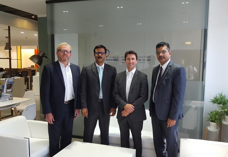 L-R: Phil Winnington, international business director for MSM; Harris Kaladi, Divisional Manager, Swaidan Trading; Chris Morris, CEO of MSM; and, Murali Vasuderan, Sales Manager at Swaidan Trading. L-R: Phil Winnington, international business director for MSM; Harris Kaladi, Divisional Manager, Swaidan Trading; Chris Morris, CEO of MSM; and, Murali Vasuderan, Sales Manager at Swaidan Trading.