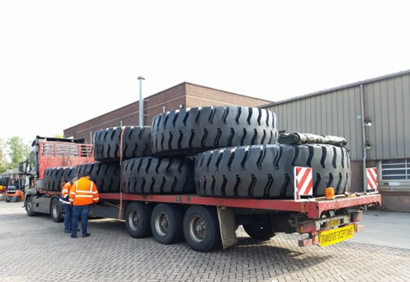 Magna Tyres has shipped 16 of its 36.00R51 MA09 units to Saudi Arabia as part of a two-batch order. Magna Tyres has shipped 16 of its 36.00R51 MA09 units to Saudi Arabia as part of a two-batch order.