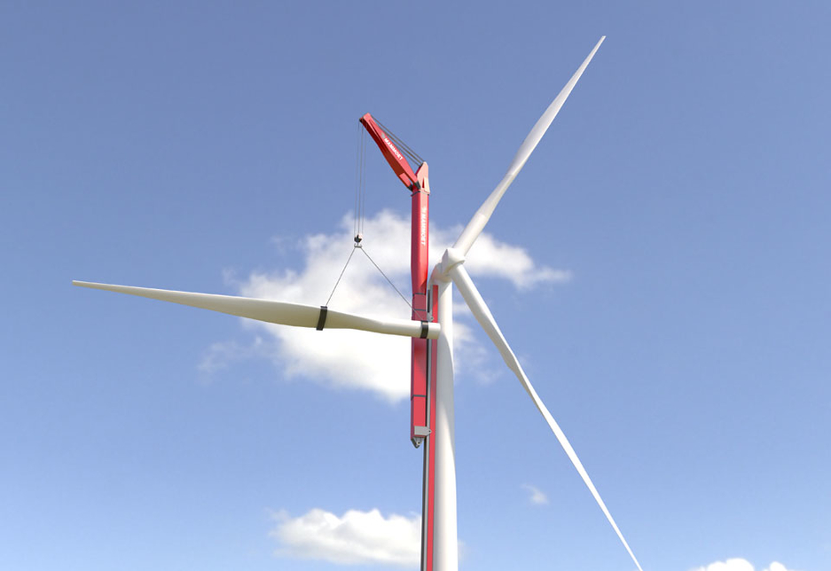 The first of Mammoet’s new concepts, the WTA 250, or ‘Wind Turbine Assembly’ crane, can lift 250 tonnes and is being developed in close cooperation with MECAL. The first of Mammoet’s new concepts, the WTA 250, or ‘Wind Turbine Assembly’ crane, can lift 250 tonnes and is being developed in close cooperation with MECAL.