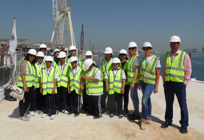 Manzil student site visit. Manzil student site visit.