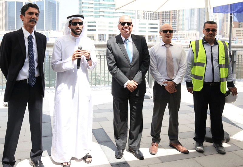 Partners of the project with Dubai Properties’ Group CEO Abdulla Lahej (second from left). Partners of the project with Dubai Properties’ Group CEO Abdulla Lahej (second from left).