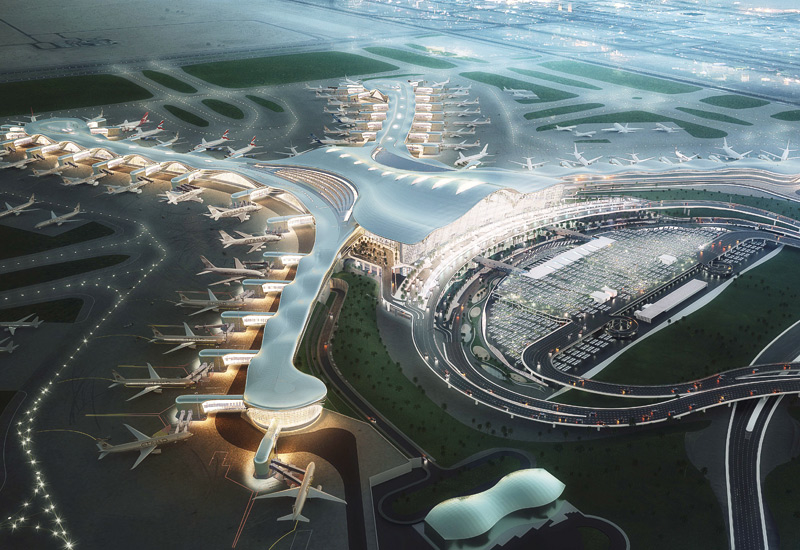 Abu Dhabi International Airport's Midfield Terminal Building. Abu Dhabi International Airport's Midfield Terminal Building.