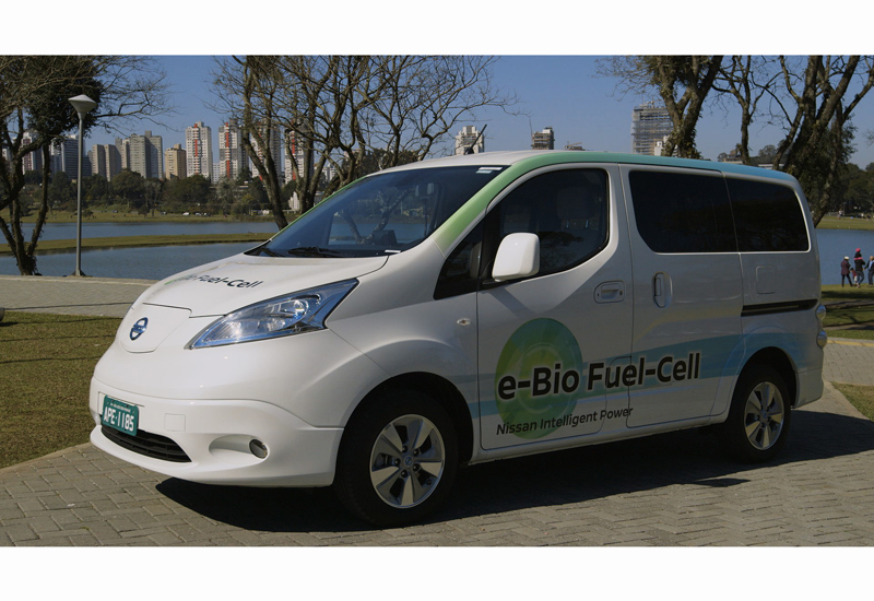 Nissan’s zero-emission e-NV200 prototype is powered by a solid-oxide fuel cell (SOFC), and boasts a cruising range in excess of 600km. Nissan’s zero-emission e-NV200 prototype is powered by a solid-oxide fuel cell (SOFC), and boasts a cruising range in excess of 600km.
