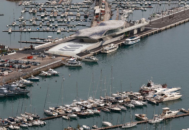 The marine terminal at Italy’s Port of Salerno is the first major project designed by Zaha Hadid to complete since the architect’s death in March, 2016. The marine terminal at Italy’s Port of Salerno is the first major project designed by Zaha Hadid to complete since the architect’s death in March, 2016.
