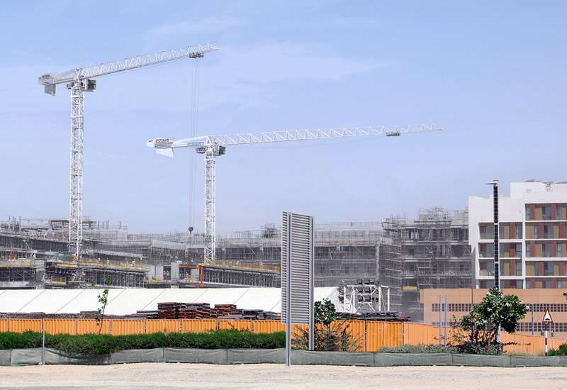 Potain cranes are helping to build Masdar Institute Neighbourhood in Abu Dhabi. Potain cranes are helping to build Masdar Institute Neighbourhood in Abu Dhabi.