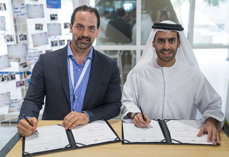 L-R: ProTenders' Karim Helal with Shurooq's Marwan Al Sarkal. L-R: ProTenders' Karim Helal with Shurooq's Marwan Al Sarkal.