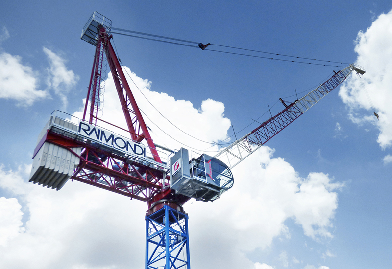 Raimondi’s LR213 luffing crane boasts a 55m jib length and a maximum lifting capacity of 14 tonnes. Raimondi’s LR213 luffing crane boasts a 55m jib length and a maximum lifting capacity of 14 tonnes.