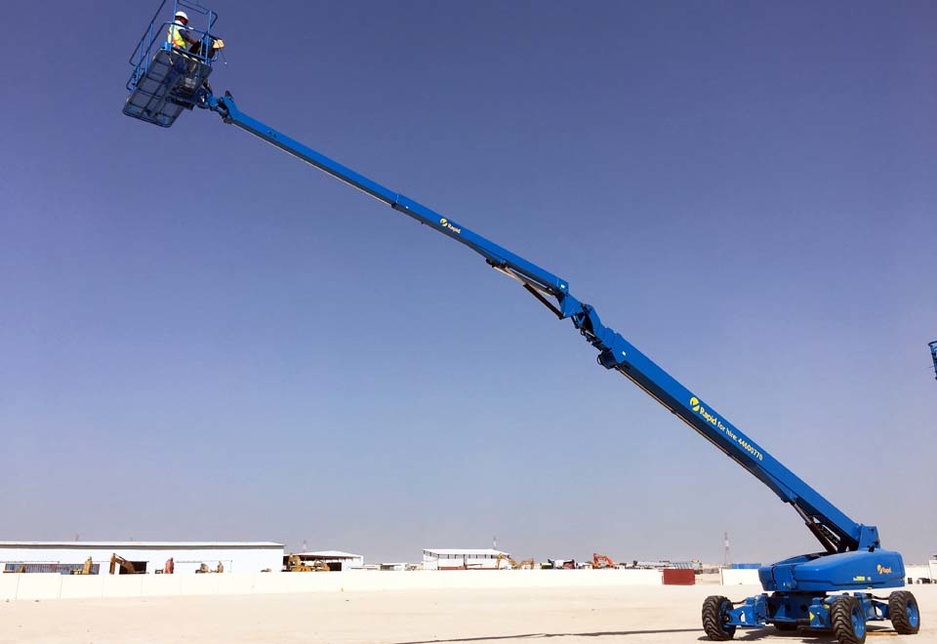 The Genie SX-135 XC boom lift is the first of its kind in the Middle East, and a number of units in the Rapid order will represent firsts for the Kuwait market. The Genie SX-135 XC boom lift is the first of its kind in the Middle East, and a number of units in the Rapid order will represent firsts for the Kuwait market.