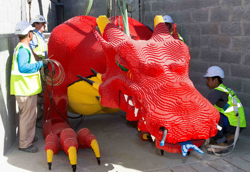 Legoland Dubai has taken delivery its first model: the 4m-long, 230,000-piece, half-tonne ‘Red Dragon’. Legoland Dubai has taken delivery its first model: the 4m-long, 230,000-piece, half-tonne ‘Red Dragon’.
