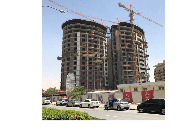 The twin-residential tower project is designed by Abdul Rahim Architectural Consultants (ARACO). The twin-residential tower project is designed by Abdul Rahim Architectural Consultants (ARACO).