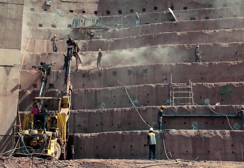 Preliminary earthworks and stabilising reinforcement linked to the Rogun HydroPower Project. (Image: Iran's Tehran-based Ariana Corporation) Preliminary earthworks and stabilising reinforcement linked to the Rogun HydroPower Project. (Image: Iran's Tehran-based Ariana Corporation)
