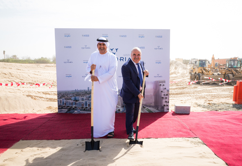 Saeed Humaid Al Tayer and Mirwais Azizi at the Azizi Victoria groundbreaking. Saeed Humaid Al Tayer and Mirwais Azizi at the Azizi Victoria groundbreaking.