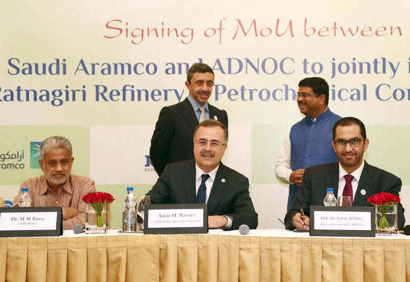 Tri-partite deal paves the way for $44bn mega refinery in India. Tri-partite deal paves the way for $44bn mega refinery in India.