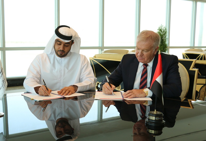 Sheikh Khalid Isam Al Qassimi, chairman of the Department of Civil Aviation-Sharjah signed the contract with the Serco ME CEO David Greer. Sheikh Khalid Isam Al Qassimi, chairman of the Department of Civil Aviation-Sharjah signed the contract with the Serco ME CEO David Greer.