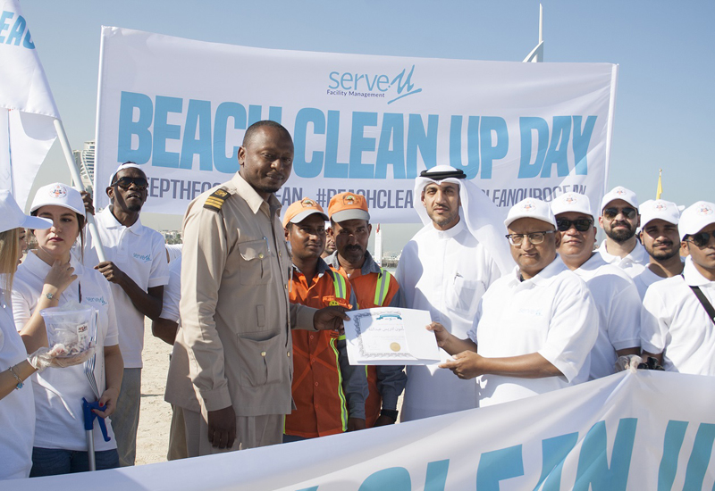 Around 60 employees took part in the beach clean-up drive Around 60 employees took part in the beach clean-up drive