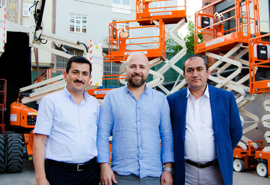 L-R: Necip Ayhan, GM at Ayhanlar Platform; Mehmet Karakaya, GM at Uzman Lift; and Sadik Ayhan, GM at Ayhanlar Plarform. L-R: Necip Ayhan, GM at Ayhanlar Platform; Mehmet Karakaya, GM at Uzman Lift; and Sadik Ayhan, GM at Ayhanlar Plarform.
