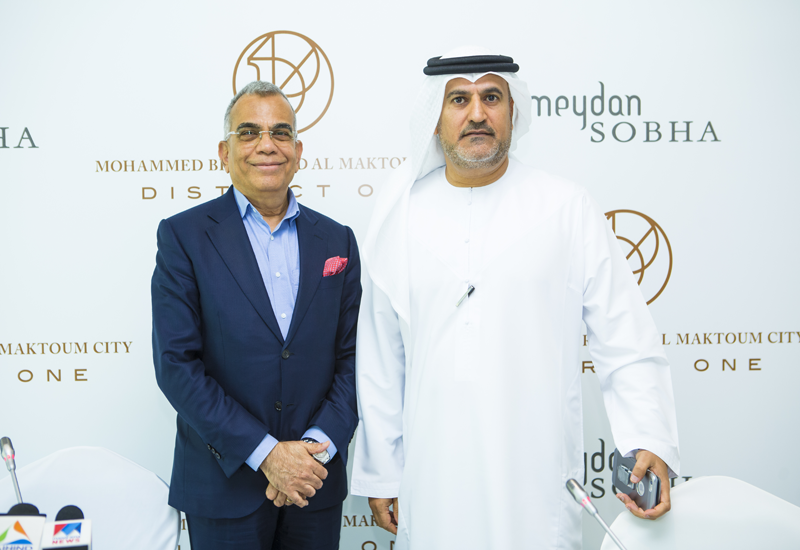 Saeed Humaid Al Tayer, chairman of Meydan Group and PNC Menon, founder of Sobha group. Saeed Humaid Al Tayer, chairman of Meydan Group and PNC Menon, founder of Sobha group.