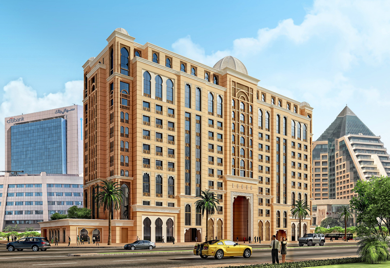 Rendering of TimeRoyal Hotel & Spa in DubaiHealthcare City. Rendering of TimeRoyal Hotel & Spa in DubaiHealthcare City.