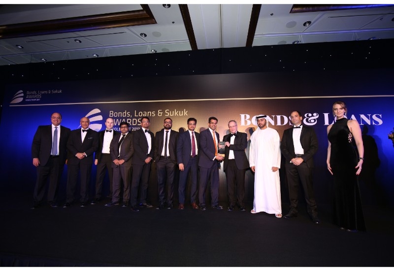 The Tabreed team at Bond, Loans and Sukuk Awards Middle East on held on 7 December2017, at the Ritz Carlton JBR, Dubai. The Tabreed team at Bond, Loans and Sukuk Awards Middle East on held on 7 December2017, at the Ritz Carlton JBR, Dubai.