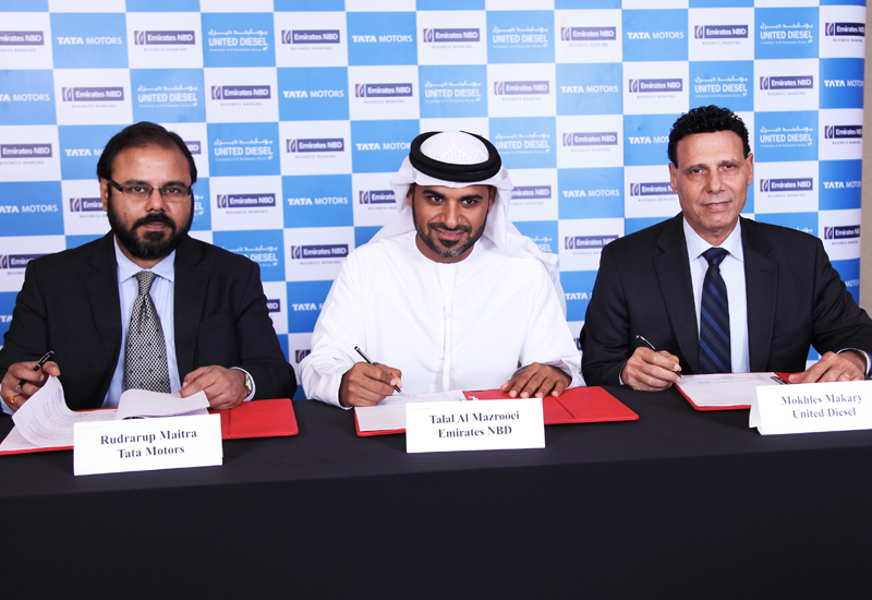 Emirates NBD will extend credit for the purchase of all Tata Motors Commercial Vehicles models. Emirates NBD will extend credit for the purchase of all Tata Motors Commercial Vehicles models.