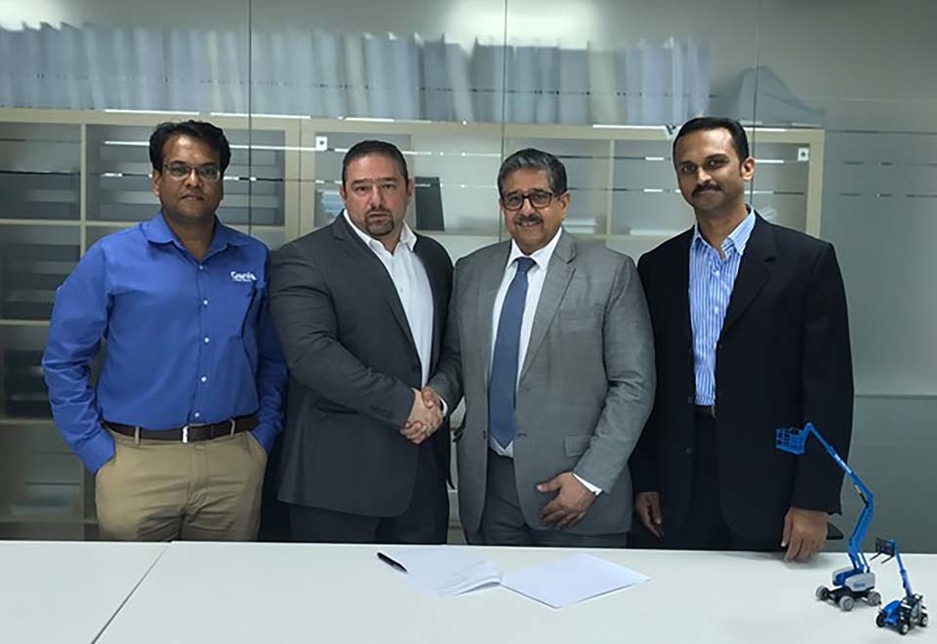 L-R: Antony Chalissery, technical service manager, Terex Middle East; Sharbel Kordahi, MD, Terex Middle East; Hassan Al Mahroos, chairman and CEO, M H Al Mahroos Group; Pradeep Manimangalam, service manager, M H Al Mahroos Group. L-R: Antony Chalissery, technical service manager, Terex Middle East; Sharbel Kordahi, MD, Terex Middle East; Hassan Al Mahroos, chairman and CEO, M H Al Mahroos Group; Pradeep Manimangalam, service manager, M H Al Mahroos Group.