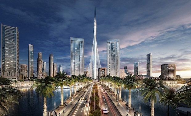 The Tower at Dubai Creek Harbour. The Tower at Dubai Creek Harbour.