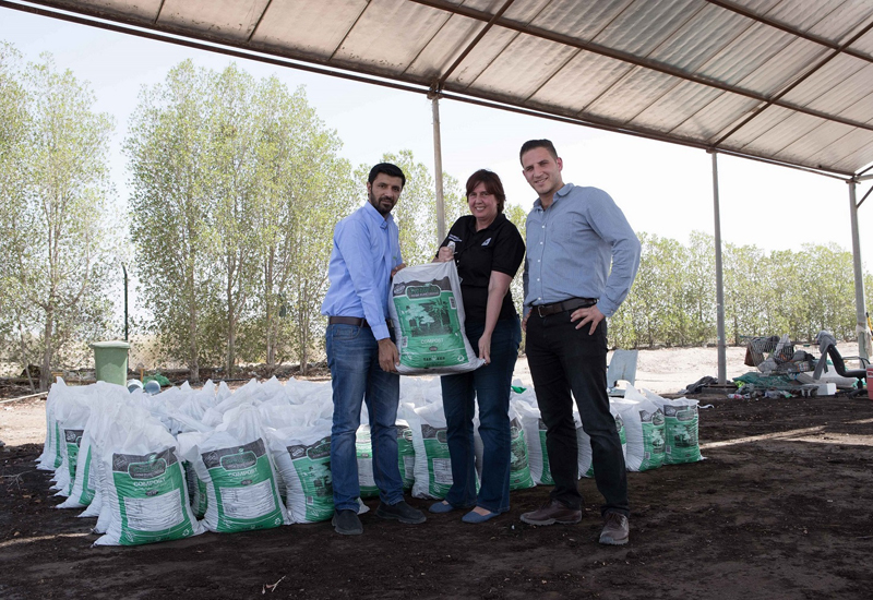 The composting undertaken by The Dubai Mall to create organic manure. The composting undertaken by The Dubai Mall to create organic manure.
