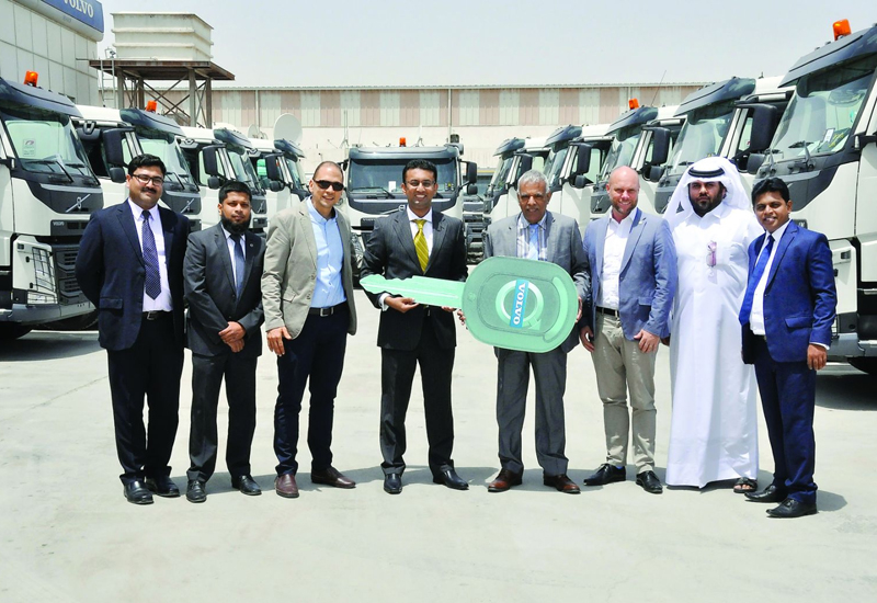Domasco and Tokyo Freight Services officials at the handover ceremony. (Image: The Peninsula) Domasco and Tokyo Freight Services officials at the handover ceremony. (Image: The Peninsula)