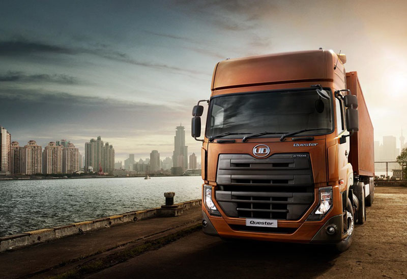 UD Trucks spent some 1,500,000 engineering hours and 65,000 test hours to build the Quester. UD Trucks spent some 1,500,000 engineering hours and 65,000 test hours to build the Quester.