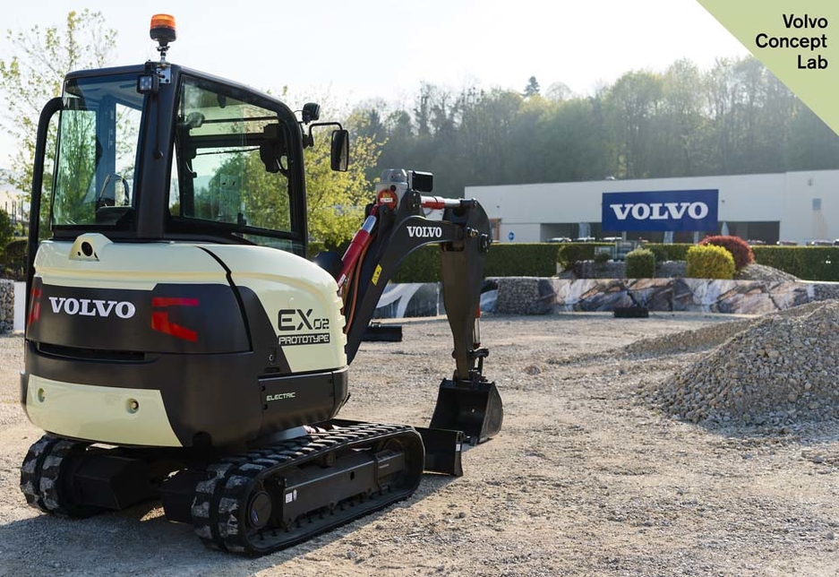 Volvo CE's EX2 excavator features electric drive systems and electromechanical linear actuators in place of hydraulics. Volvo CE's EX2 excavator features electric drive systems and electromechanical linear actuators in place of hydraulics.