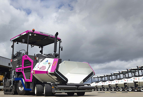 The paver also features a blue and pink cancer ribbon on either side. The paver also features a blue and pink cancer ribbon on either side.