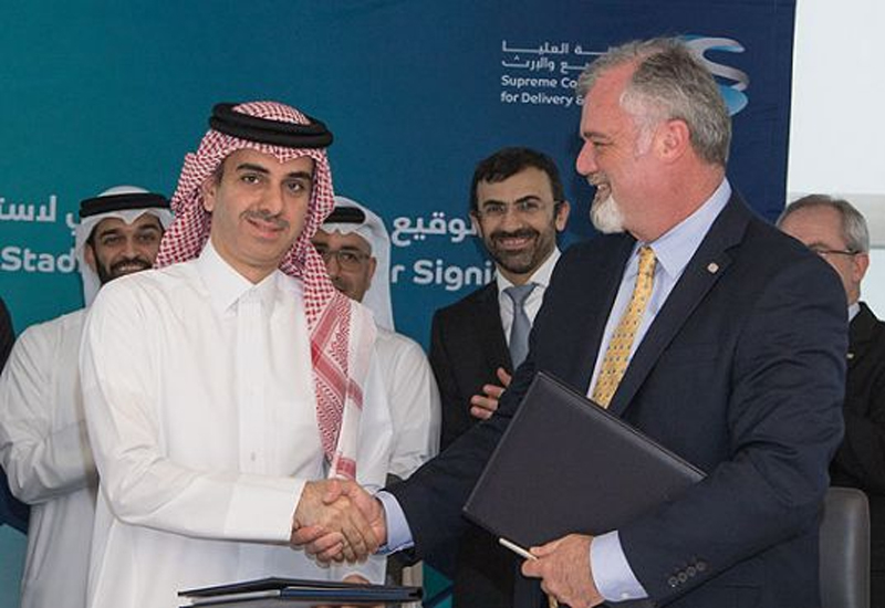 Al Thumama is the seventh stadium for which the main construction contract has been awarded. Al Thumama is the seventh stadium for which the main construction contract has been awarded.