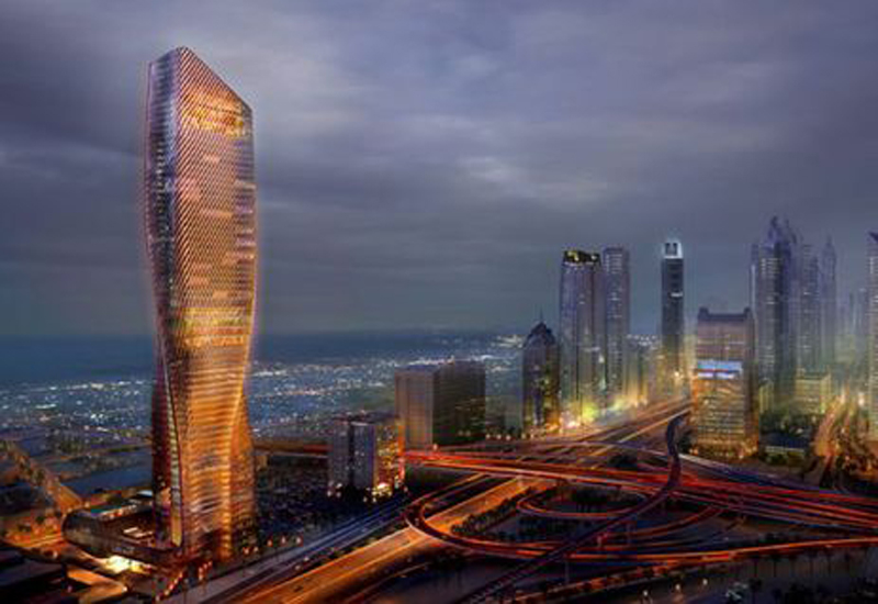 Wasl Tower is being built on Dubai’s Sheikh Zayed Road. Wasl Tower is being built on Dubai’s Sheikh Zayed Road.