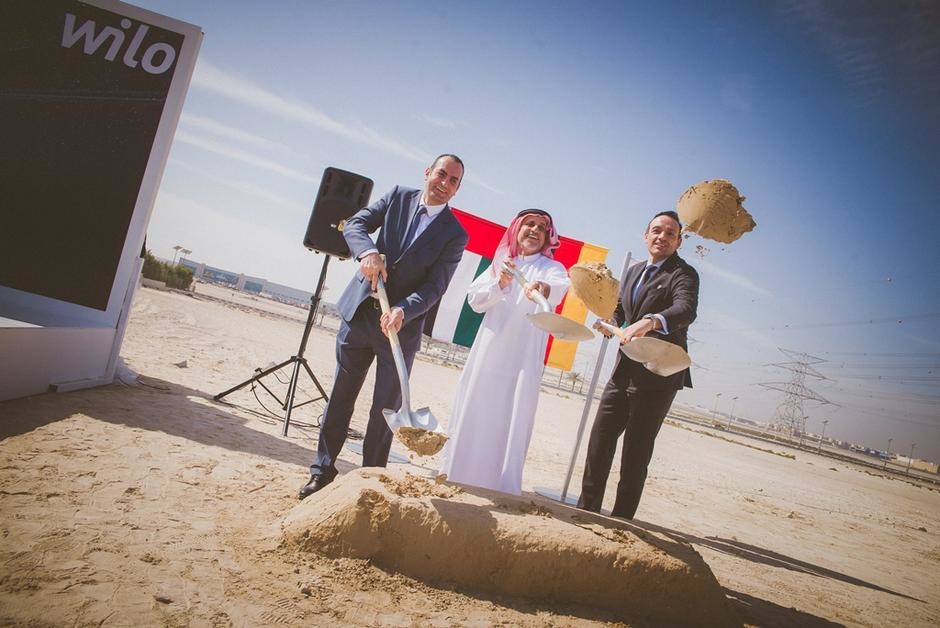 Wilo began the start of construction works for its new facility in the Middle East. Wilo began the start of construction works for its new facility in the Middle East.