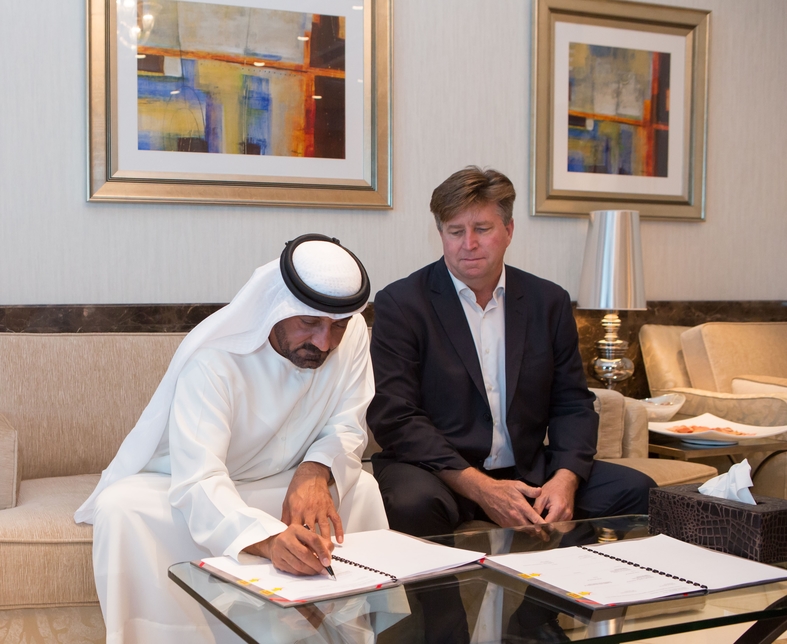 H H Sheikh Ahmed Bin Saeed Al Maktoum signs deal with ALEC for expansion. H H Sheikh Ahmed Bin Saeed Al Maktoum signs deal with ALEC for expansion.