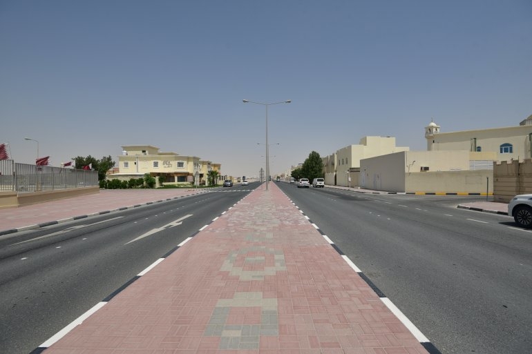 A view of a section of Doha's Al Gharrafa district. A view of a section of Doha's Al Gharrafa district.