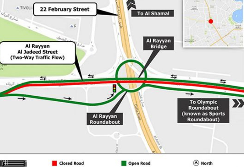 Ongoing roadworks undertaken by Qatar's Public Works Authority, Ashghal, has necessitated a six-month-long diversion on Al Rayyan Bridge. Ongoing roadworks undertaken by Qatar's Public Works Authority, Ashghal, has necessitated a six-month-long diversion on Al Rayyan Bridge.