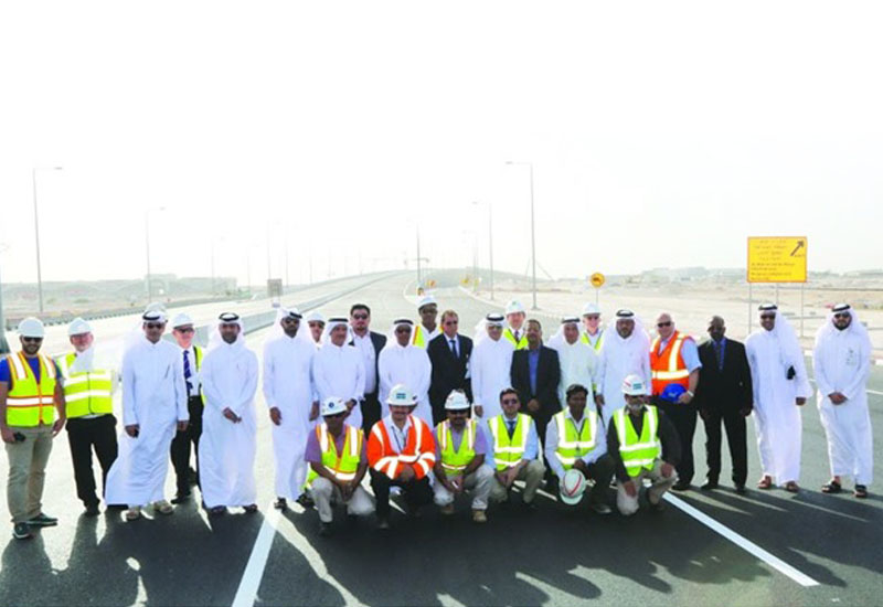 The new bridge forms part of the vital Rawdat Al Khail Road project, and is set to improve traffic flow in the area. Officials at the opening of the bridge. The new bridge forms part of the vital Rawdat Al Khail Road project, and is set to improve traffic flow in the area. Officials at the opening of the bridge.