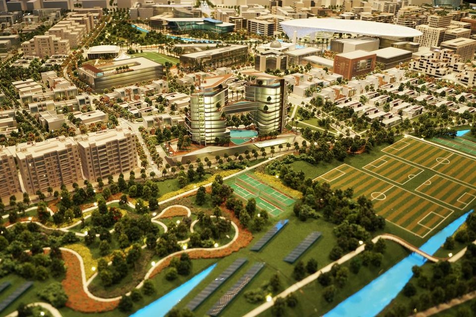 Dubai South's Residential District. Dubai South's Residential District.