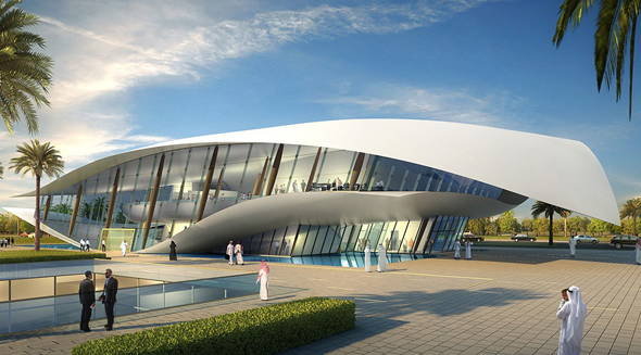 The Etihad Museum in Dubai, UAE. The Etihad Museum in Dubai, UAE.