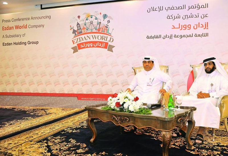 Ezdan Holding Group CEO Ali Mohammed Al Obaidli (left) and Ezdan World General Manager Abdulaziz Al Mohannadi at the press meet yesterday. (image: The Peninsula). Ezdan Holding Group CEO Ali Mohammed Al Obaidli (left) and Ezdan World General Manager Abdulaziz Al Mohannadi at the press meet yesterday. (image: The Peninsula).