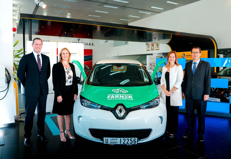 Farnek took delivery of its Renault Zoe in November last year, pledging to add more EV to its fleet in the coming years. Farnek took delivery of its Renault Zoe in November last year, pledging to add more EV to its fleet in the coming years.