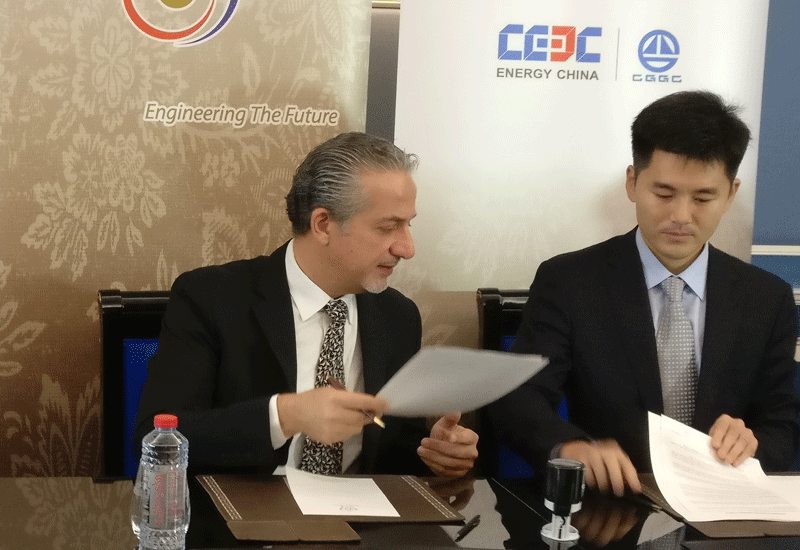 L to R: Abdul Hamid Moukayed, chairman of Future Metro, and Li Ke, branch manager of CGGC. L to R: Abdul Hamid Moukayed, chairman of Future Metro, and Li Ke, branch manager of CGGC.