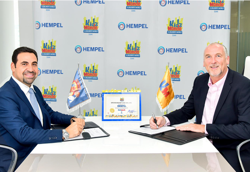 Qatar’s first miniature edutainment city, KidzMondo Doha, has signed a partnership agreement with Hempel, the world’s leading coatings supplier. Qatar’s first miniature edutainment city, KidzMondo Doha, has signed a partnership agreement with Hempel, the world’s leading coatings supplier.