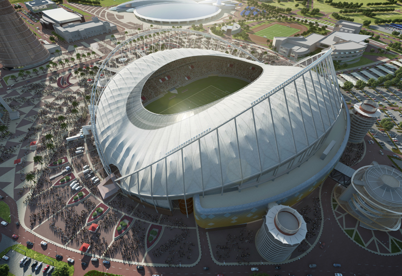 The first venue to open will be Khalifa International Stadium at the end of 2017. The first venue to open will be Khalifa International Stadium at the end of 2017.