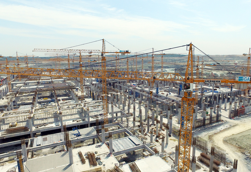 Liebherr Deploys 58 Cranes At Istanbul New Airport Projects And Tenders Construction Week Online
