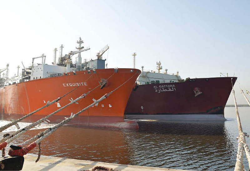 Qatargas-chartered Q-Flex LNG Vessel ‘Al Gattara’ moored at Port Qasim in Pakistan. (Image The Peninsula) Qatargas-chartered Q-Flex LNG Vessel ‘Al Gattara’ moored at Port Qasim in Pakistan. (Image The Peninsula)