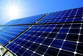 A solar panel farm (illustrative image only). A solar panel farm (illustrative image only).