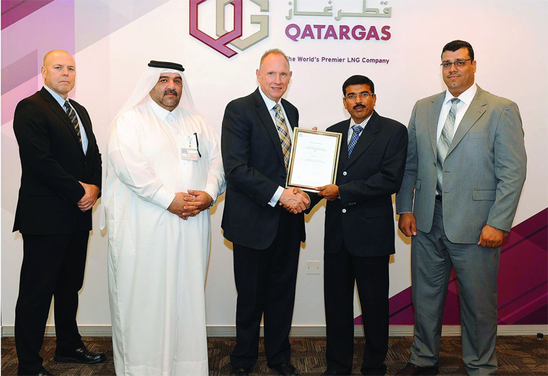 Officials at the ceremony held last week at Qatargas Doha Head Office. (image The Peninsula). Officials at the ceremony held last week at Qatargas Doha Head Office. (image The Peninsula).
