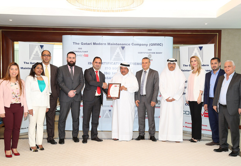 Qatari Modern Maintenance Co has recently achieved ISO ratings, following an extensive evaluation process. Qatari Modern Maintenance Co has recently achieved ISO ratings, following an extensive evaluation process.